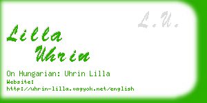 lilla uhrin business card